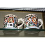 A pair of Coronation mugs ,George VI and Queen Elizabeth, designed by Dame Laura Knight. £80-100