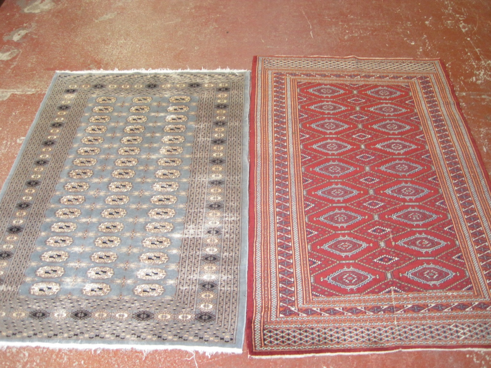 A Pakistan Bokhara rug, and another pale blue Bokhara rug £100-150