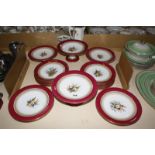 A Royal Worcester part dessert service decorated with heather £60-80