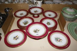 A Royal Worcester part dessert service decorated with heather £60-80