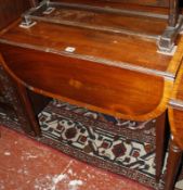 A Regency mahogany and crossbanded Pembroke table