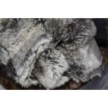 A fox fur stole, a Coney stole, and another vintage fur stole, a fox fur tippet and a Coney long fur
