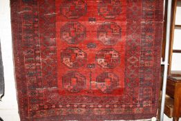 A Caucasian rug with stylised foliate design approx 176 x 142cm