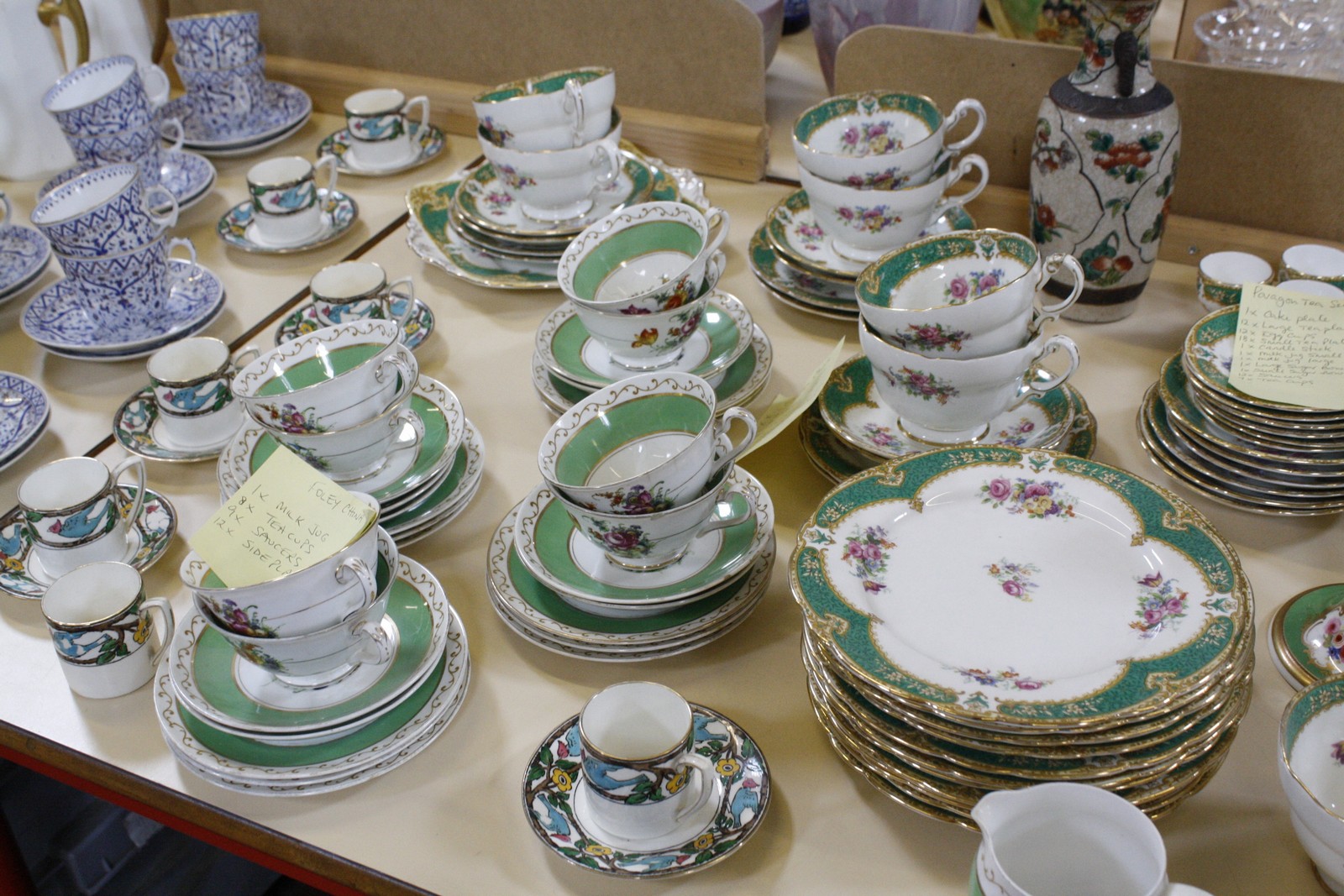 A quantity of assorted ceramics, to include four Royal Worcester cups and saucers, a blue and - Image 2 of 2