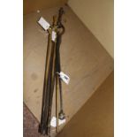 Assorted fire irons and tools -4 Best Bid