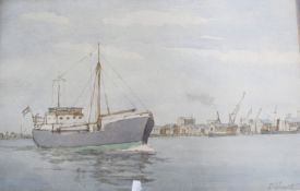 English (Early 20th Century) Harbour views Watercolours, a pair Indistinctly signed 15cm x 22cm Best