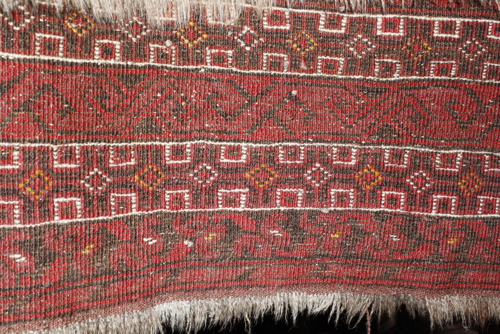 A Bokhara rug and a worn Caucasian rug - Image 2 of 3