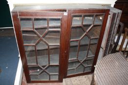 The top glazed half of a bureau bookcase 107cm wide Best Bid