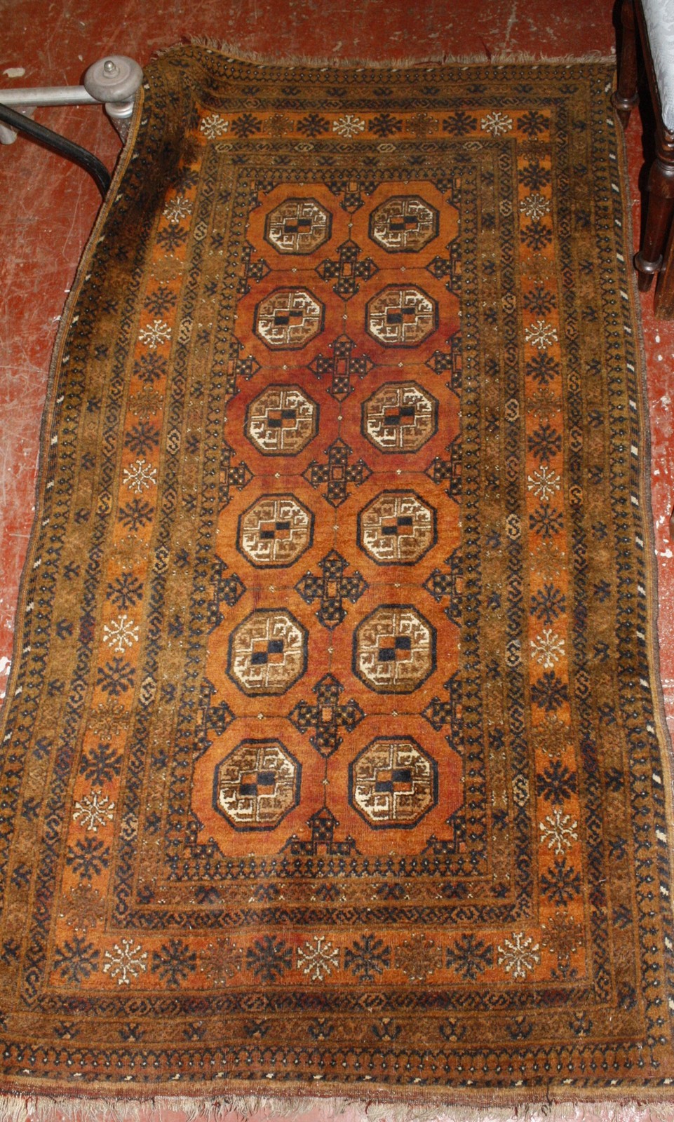 A Tekke runner approx 108 x 200cm