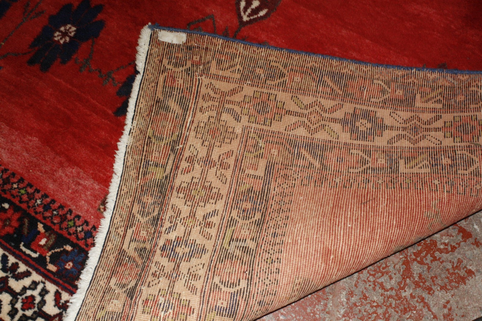 A red Afshar carpet 277 x 164cm - Image 2 of 2