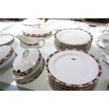 A Pountney and Co. Bristol 'Cromer' pattern part dinner service, a Royal Albert part tea service,