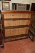 A mahogany bookcase with adjustable open shelves 117cm wide Best Bid