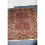 A Tekke Hatchli prayer rug 143 x 130cm