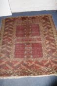 A Tekke Hatchli prayer rug 143 x 130cm