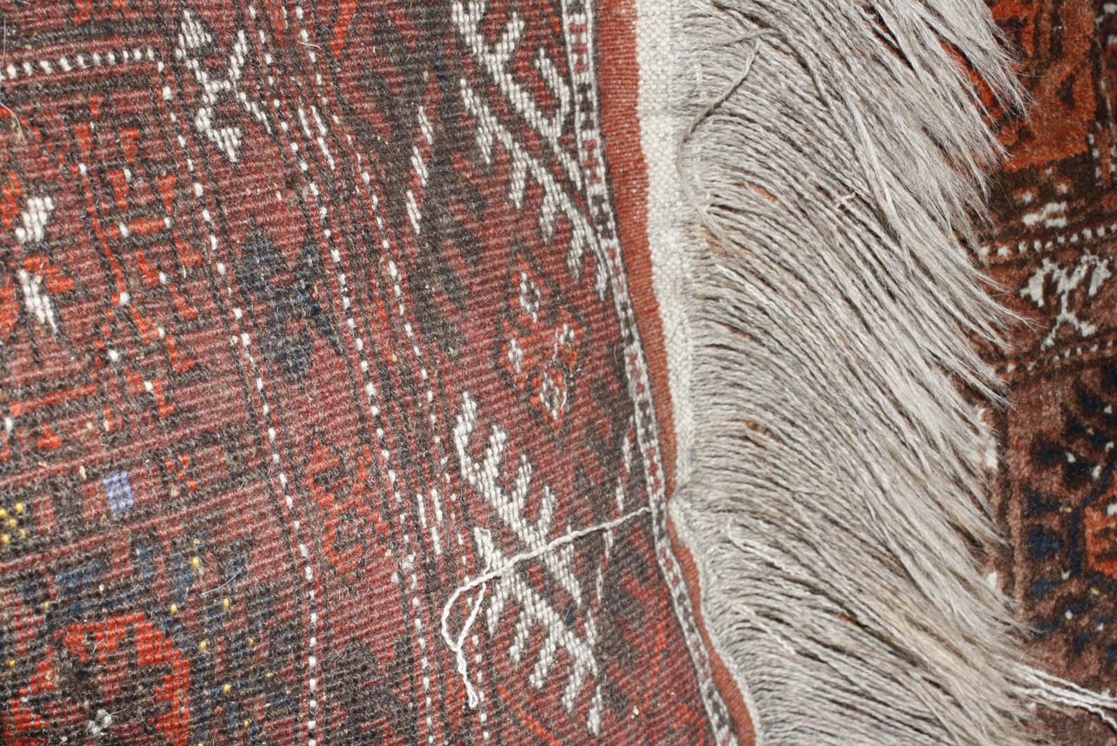A Bokhara rug and a worn Caucasian rug - Image 3 of 3