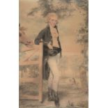 John Downman (1750-1824) Portrait of a gentleman Watercolour 22cm x 32.5cm