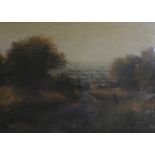 English School (20th Century) Landscape Pastel Signed indistinctly lower right 36cm x 53cm Best Bid