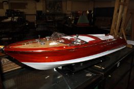 A model Riva Aquarama boat, 91cm