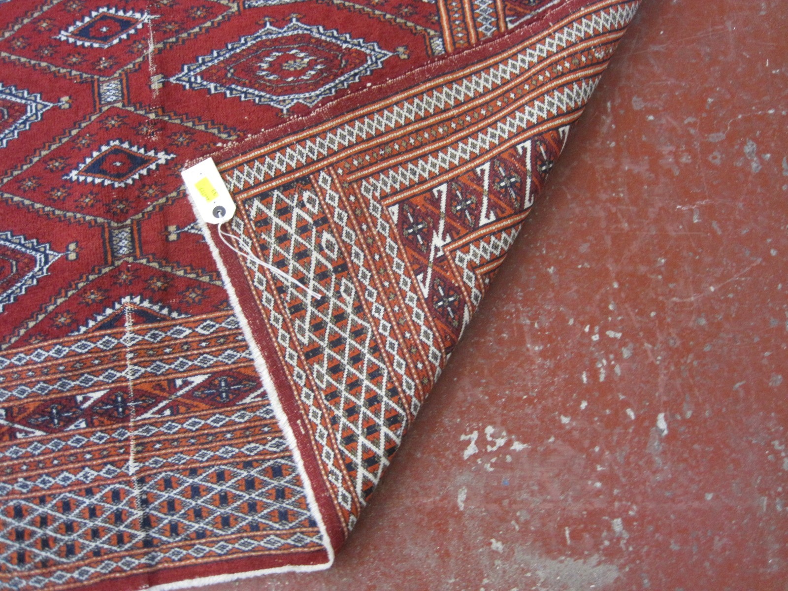 A Pakistan Bokhara rug, and another pale blue Bokhara rug - Image 2 of 3