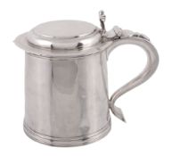 A Britannia standard silver tankard by James Parkes, London 1913  A Britannia standard silver