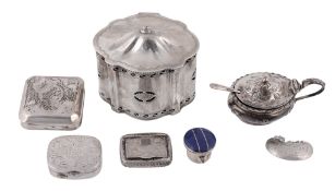 A collection of small silver items, to include  A collection of small silver items,   to include:
