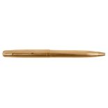 Parker 51, a ball point pen, the striated metal cap and barrel stamped 14k...  Parker 51, a ball