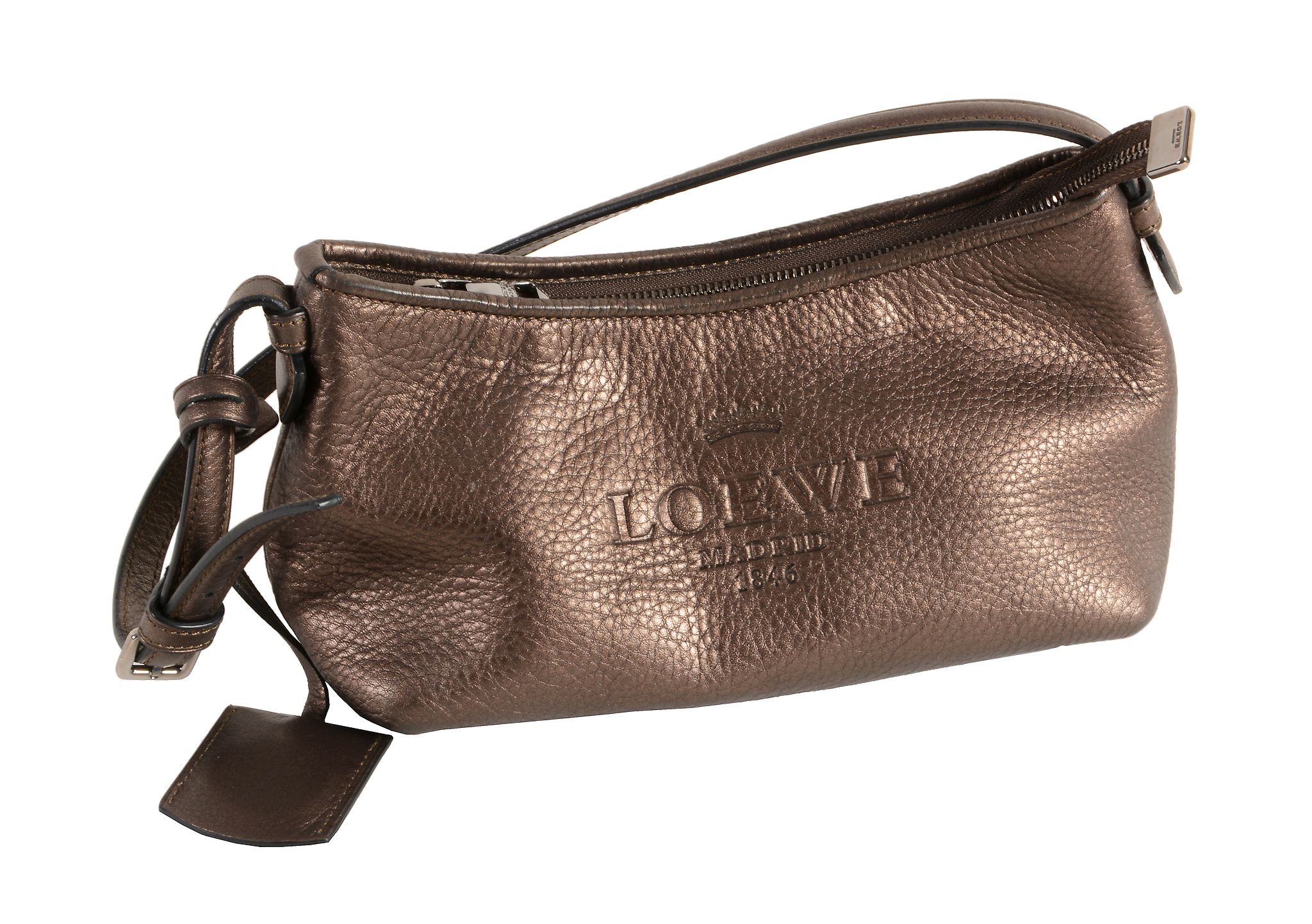 Loewe, Flamenco 36, a mink coloured leather handbag  Loewe, Flamenco 36, a mink coloured leather - Image 4 of 4