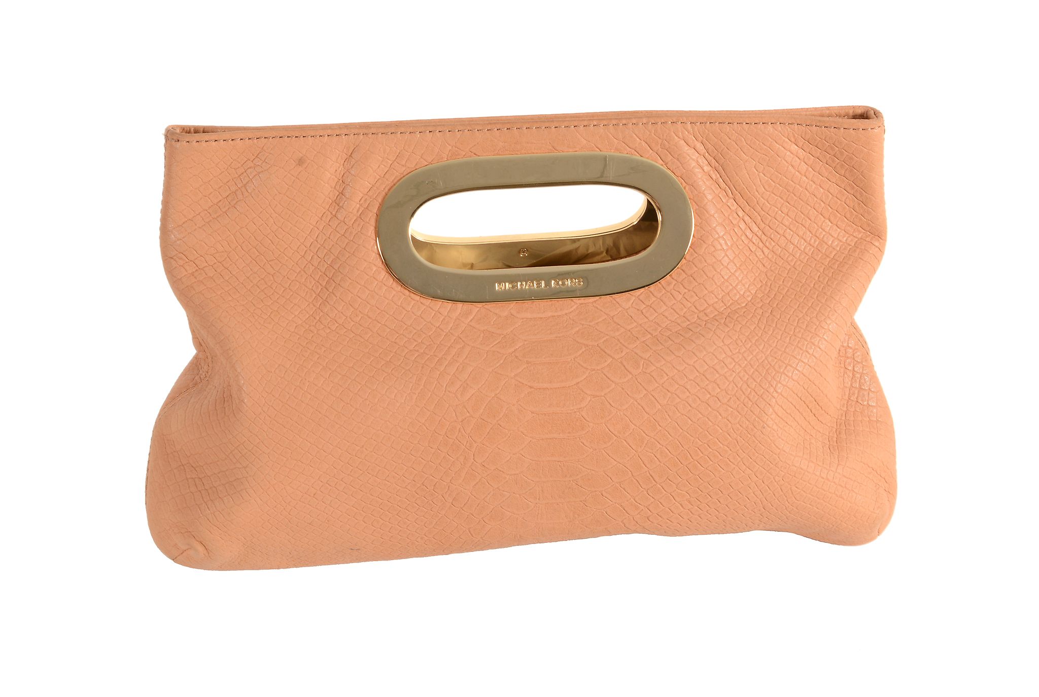 Michael Kors, Berkley, a tan leather clutch bag  Michael Kors, Berkley, a tan leather clutch - Image 3 of 5