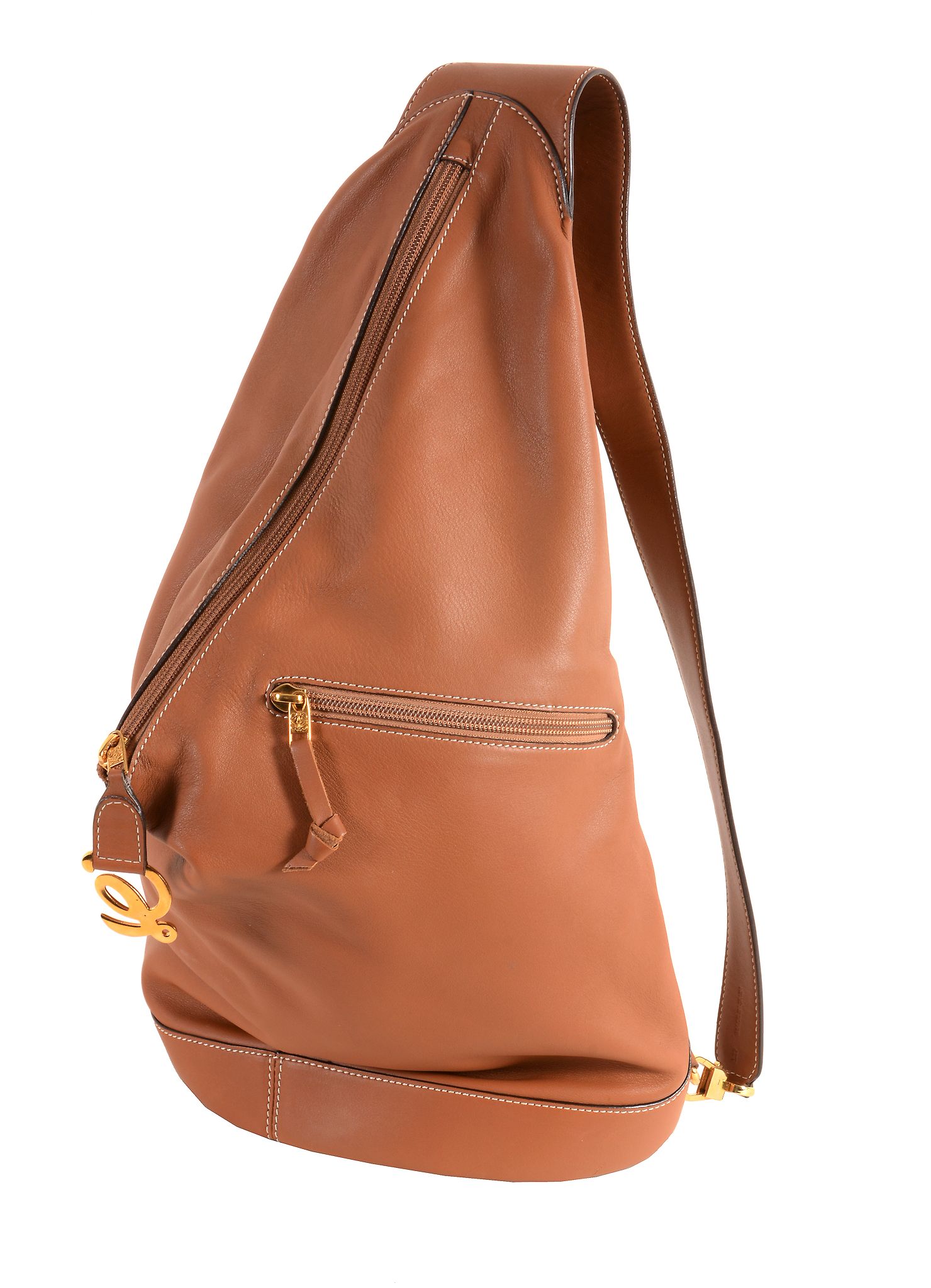 Loewe, Flamenco 36, a mink coloured leather handbag  Loewe, Flamenco 36, a mink coloured leather - Image 3 of 4