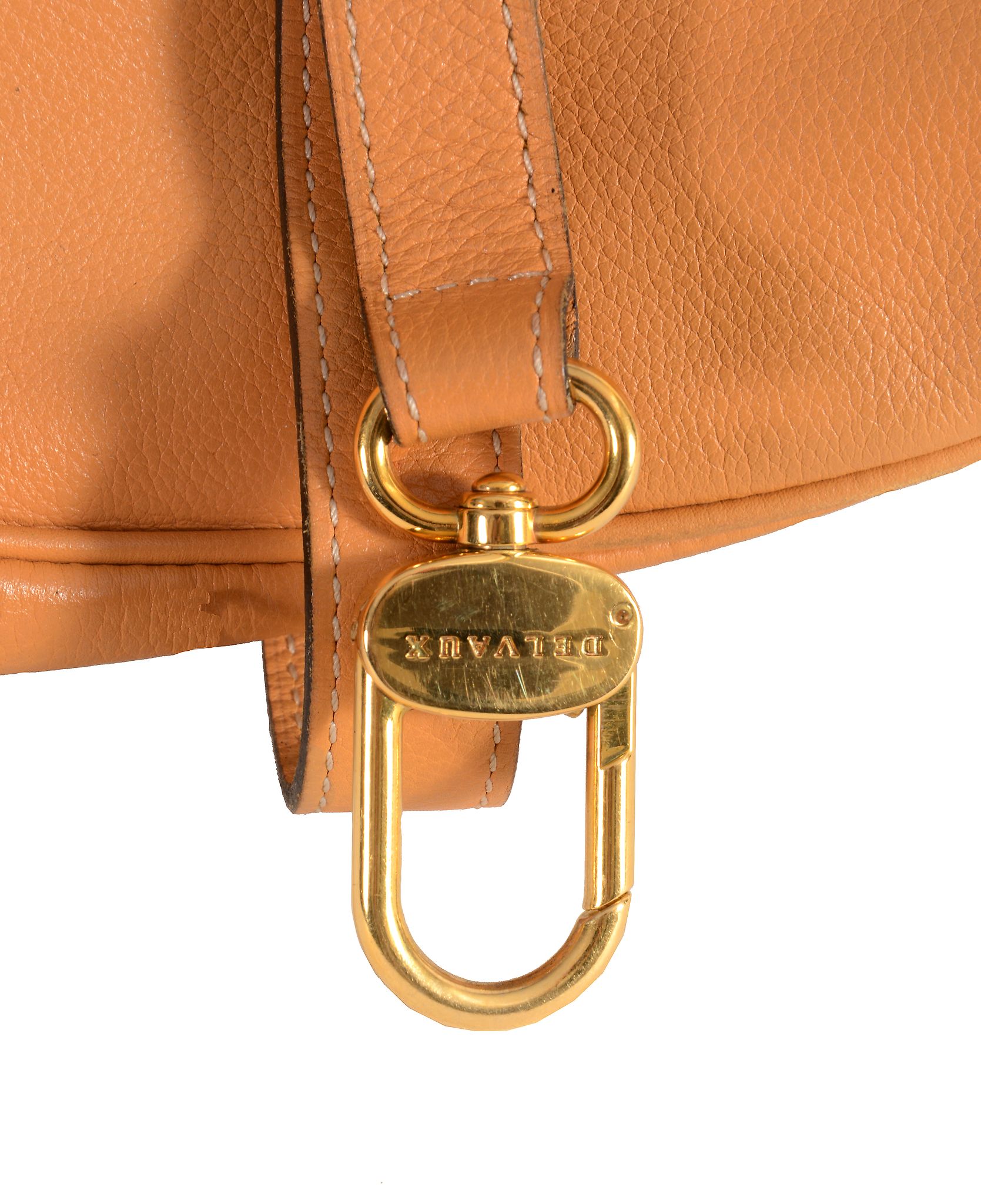 Delvaux, a fabric and leather tote bag, with a cream fabric interior; Delvaux  Delvaux, a fabric and - Image 2 of 4