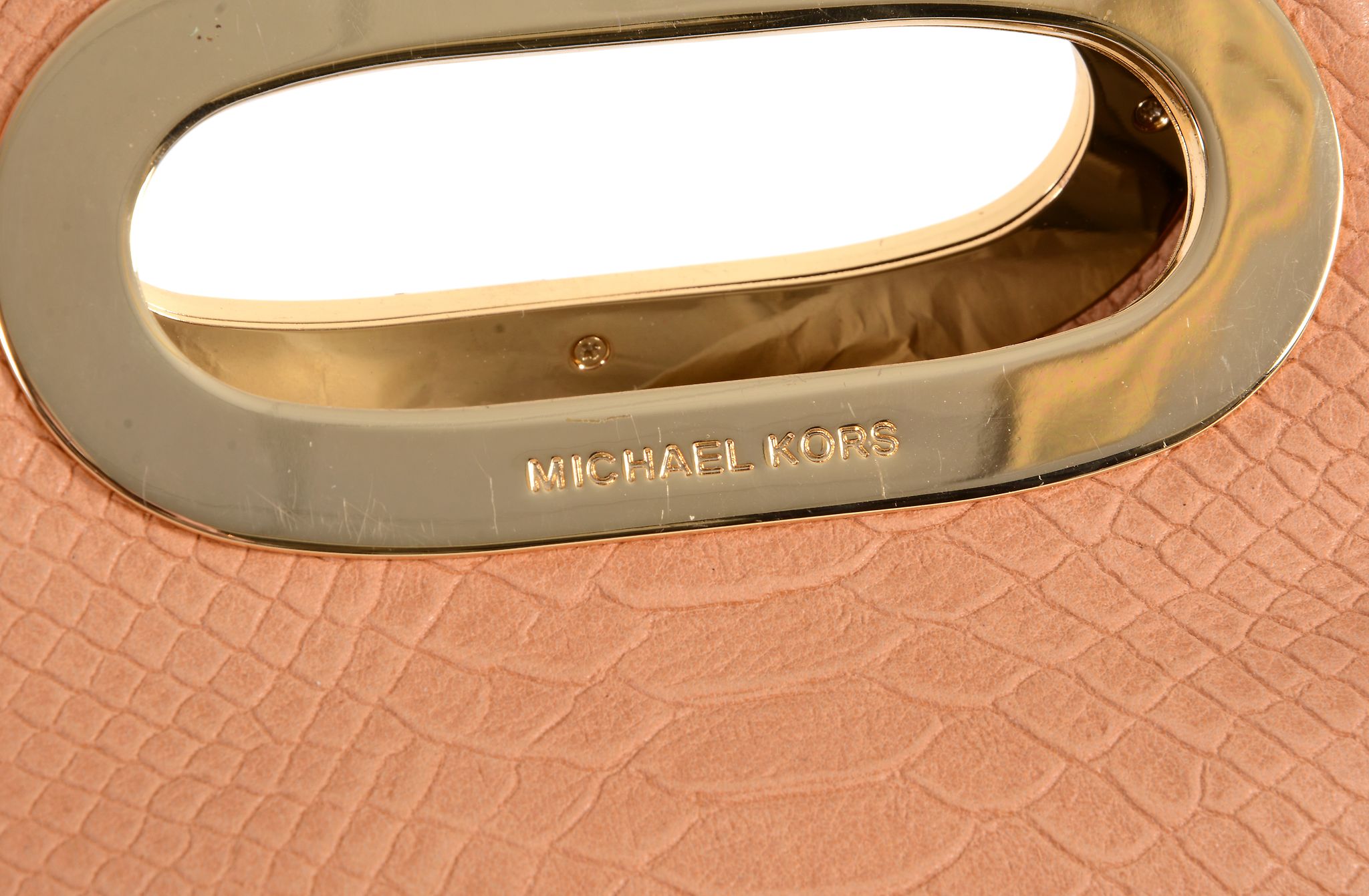 Michael Kors, Berkley, a tan leather clutch bag  Michael Kors, Berkley, a tan leather clutch - Image 2 of 5