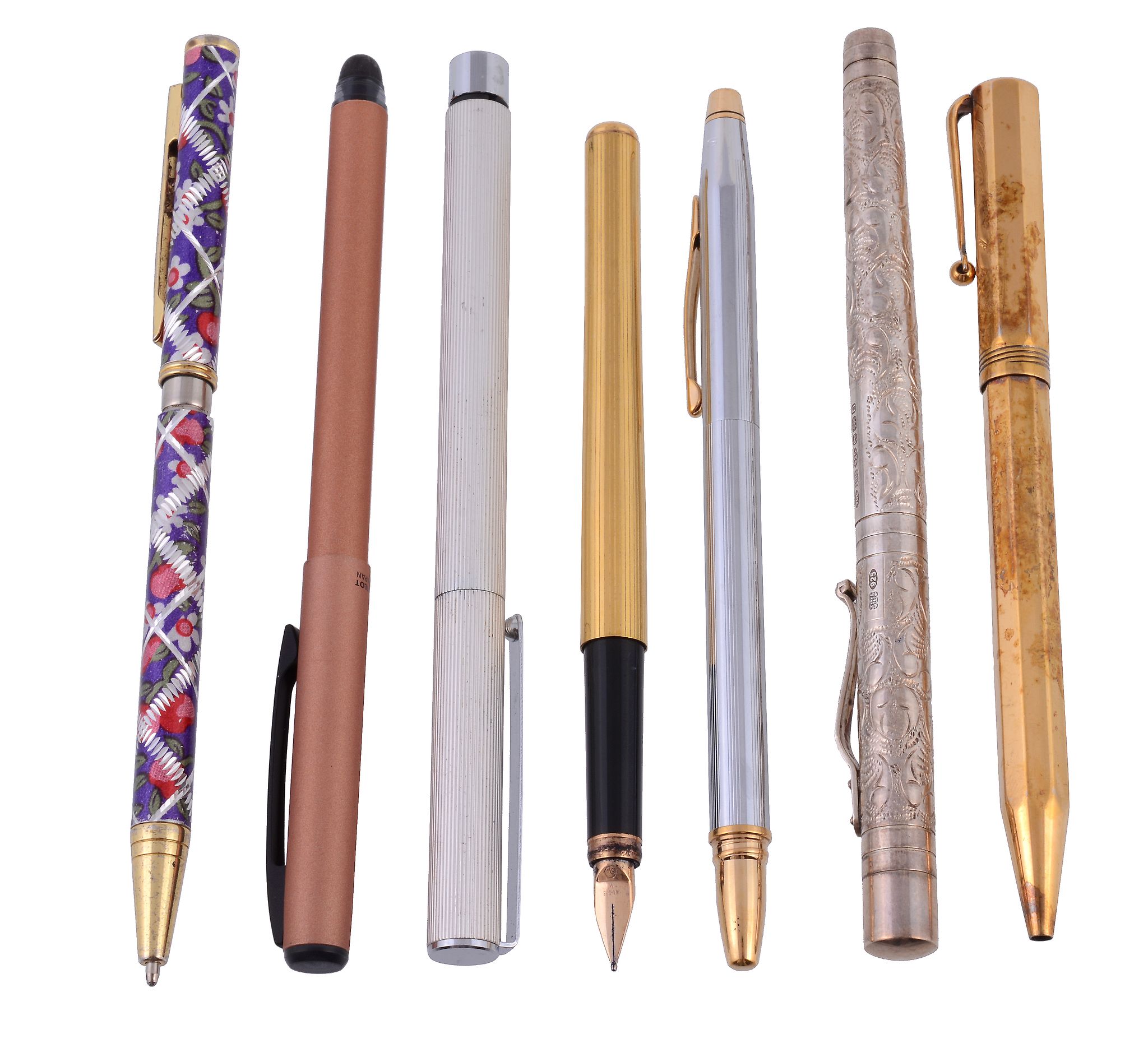 A collection of assorted pens, to include  A collection of assorted pens,   to include: a Parker,
