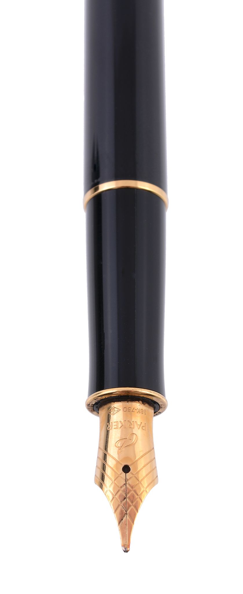 Parker, Sonnet, a black lacquer fountain pen, with a black lacquer cap barrel  Parker, Sonnet, a - Image 3 of 3