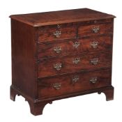 A George III mahogany chest of drawers, circa 1780  A George III mahogany chest of drawers,