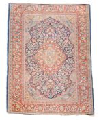 A Kashan rug, approximately 198 x 128cm  A Kashan rug,   approximately 198 x 128cm