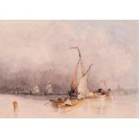 John Wilson Carmichael (1800-1868) - Fishing Boats at Sea off the Coast, Storm Approaching