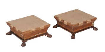 A pair of Regency rosewood stools , circa 1815  A pair of Regency rosewood stools  , circa 1815,