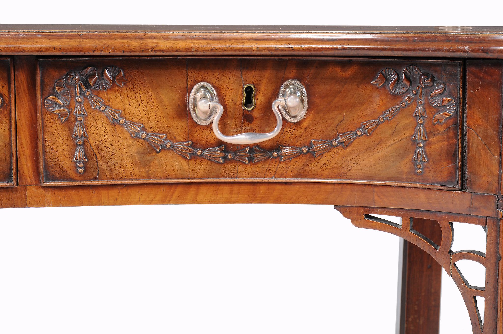 -108 A mahogany serving table in George III style , 19th century -108  A mahogany serving table in - Image 2 of 3