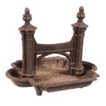 A cast iron bootscrape in Gothic style, second quarter 19th century  A cast iron bootscrape in