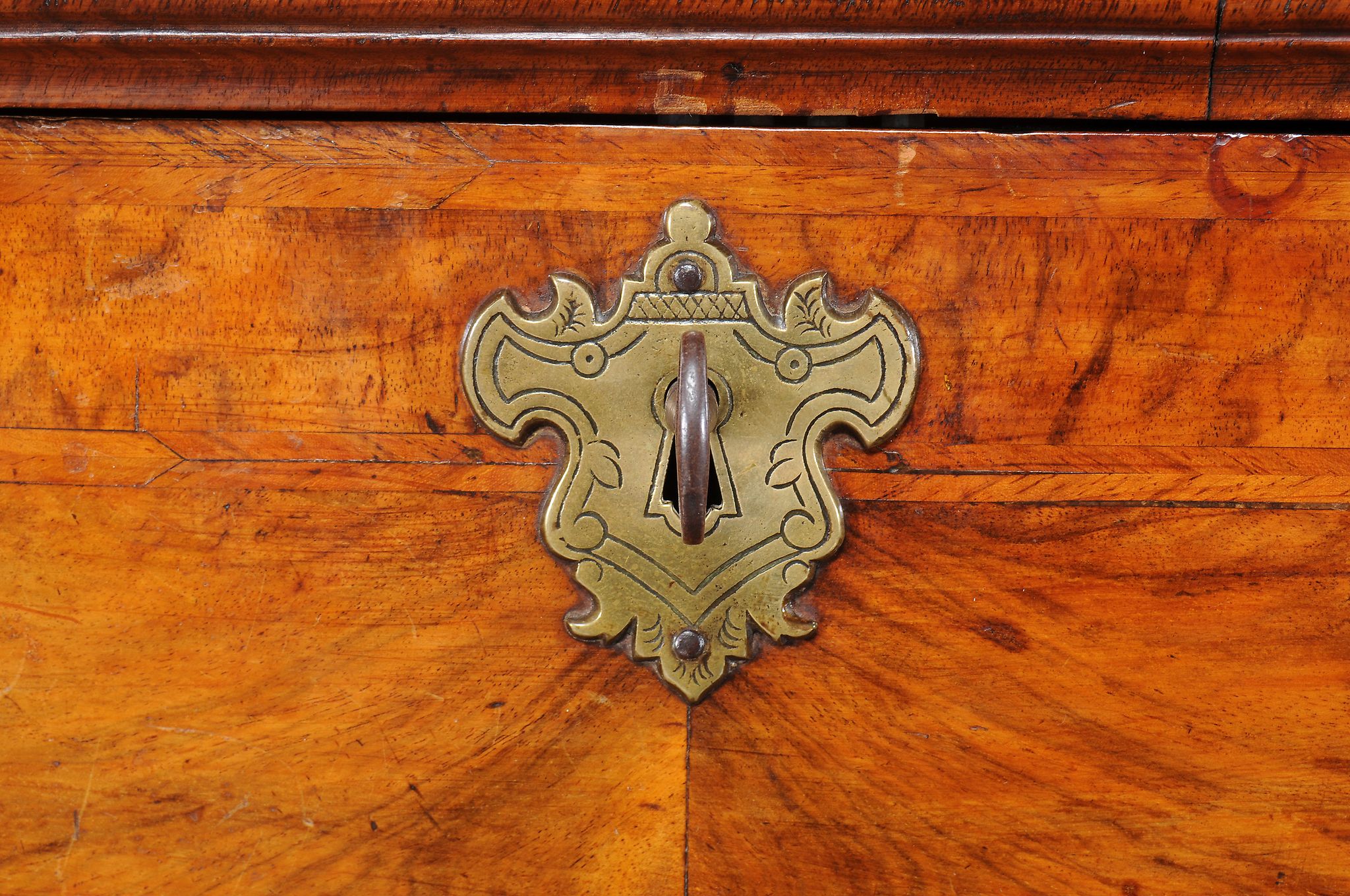 A Queen Anne walnut escritoire, circa 1710  A Queen Anne walnut escritoire, circa 1710  , the - Image 2 of 4