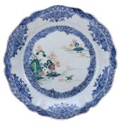 A Chinese Famille Rose dish, Qianlong, painted with pagodas on islands, 29  A Chinese Famille Rose