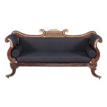 A Regency simulated rosewood sofa , circa 1815  A Regency simulated rosewood sofa  , circa 1815, the