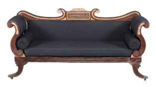 A Regency simulated rosewood sofa , circa 1815  A Regency simulated rosewood sofa  , circa 1815, the