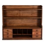 A set of Regency mahogany hanging shelves, circa 1815  A set of  Regency mahogany hanging shelves,