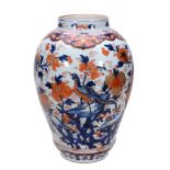 A large Chinese Imari vase, Kangxi, painted with a Ho-o bird perched on...  A large Chinese Imari