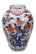 A large Chinese Imari vase, Kangxi, painted with a Ho-o bird perched on...  A large Chinese Imari