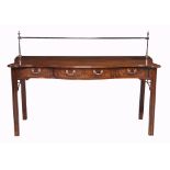 -108 A mahogany serving table in George III style , 19th century -108  A mahogany serving table in