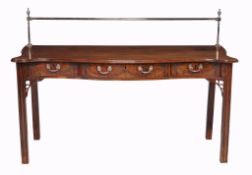 -108 A mahogany serving table in George III style , 19th century -108  A mahogany serving table in