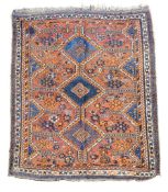 A Shiraz carpet 256cm x 163cm A Shiraz carpet 256cm x 163cm