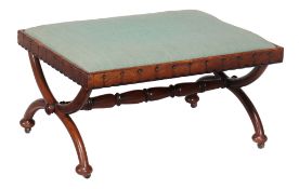 A William rosewood x-frame stool , circa 1835  A William rosewood x-frame stool  , circa 1835,